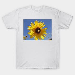 Bee on a Sunflower Painting T-Shirt